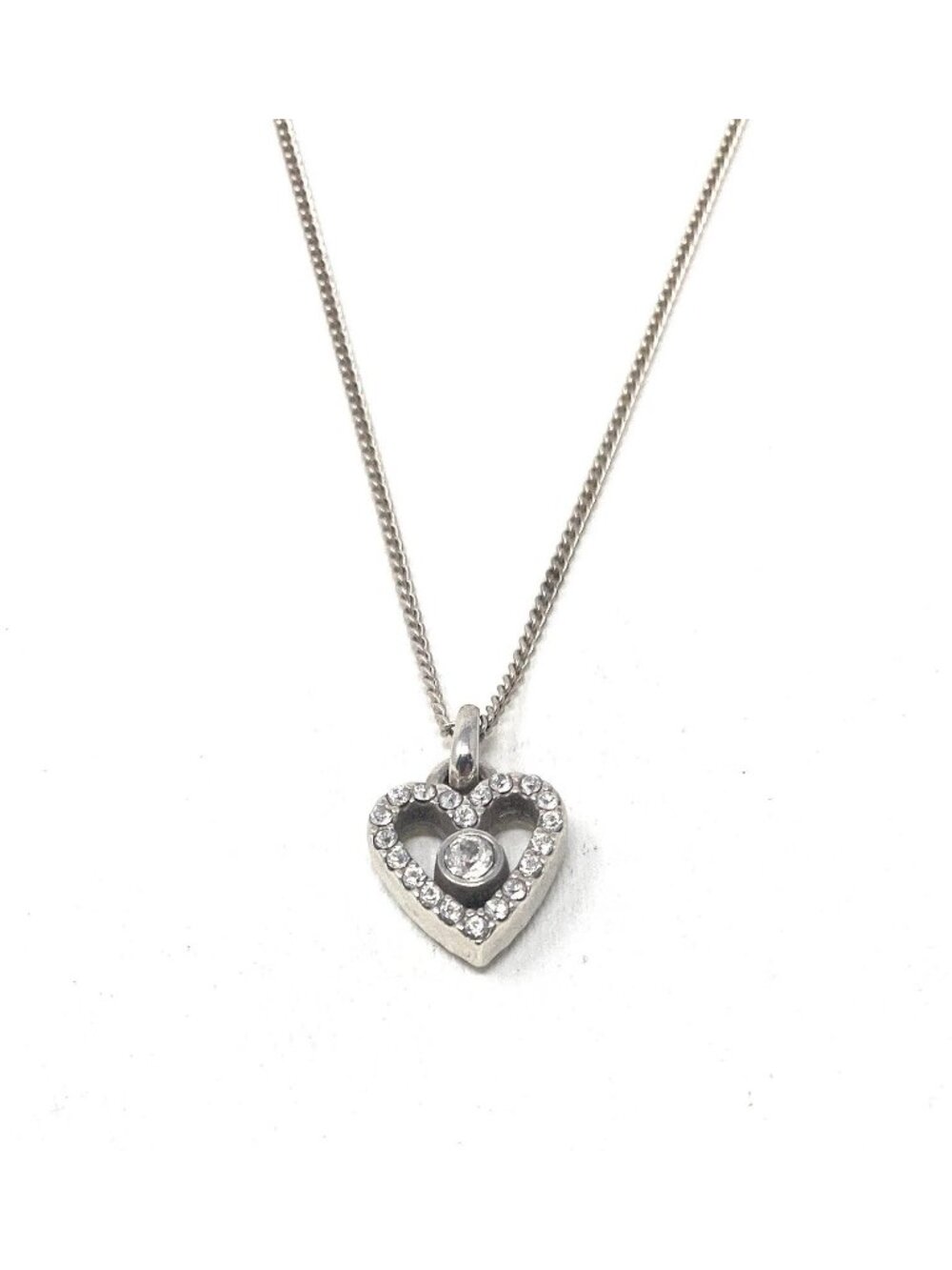 Brighton ILLIUMINA MINI love petite heart crystal necklace NWT $62